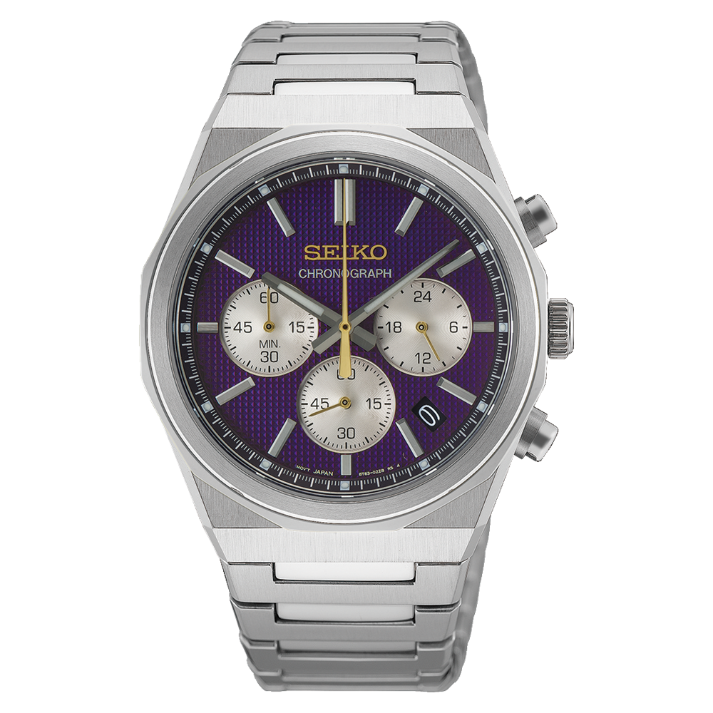 Seiko Essential Time Chronograph 145th Anniversary Purple HGK003P