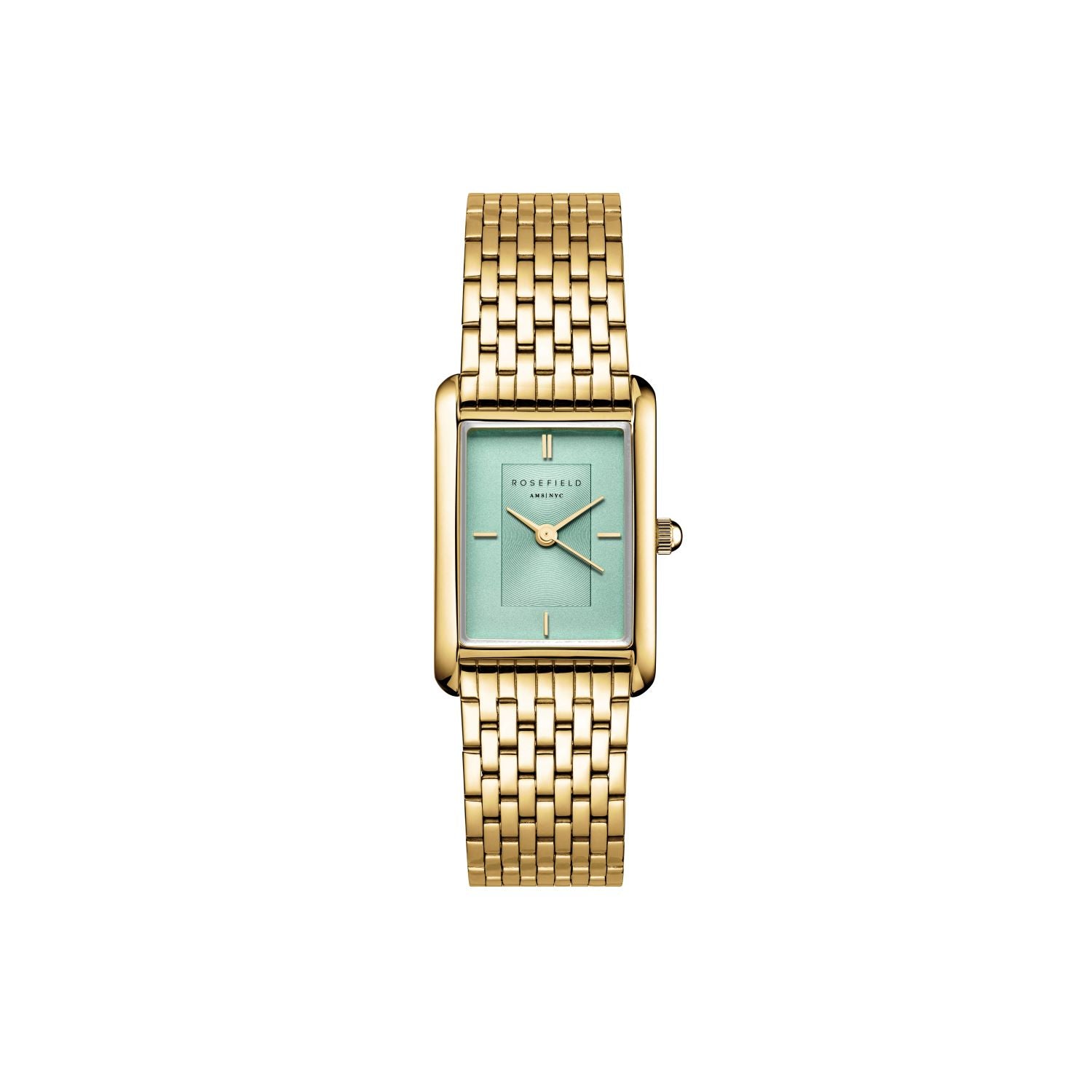 Rosefield Heirloom Mint Green Dial Steel Gold Watch HMGSG-H04