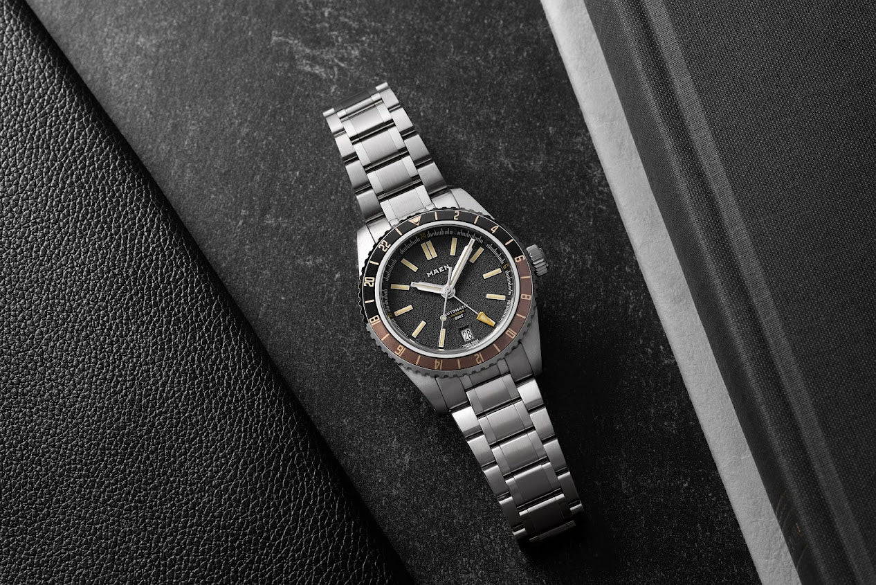 MAEN Hudson 38 GMT MKII Brown Dial Automatic Watch M1.3.3