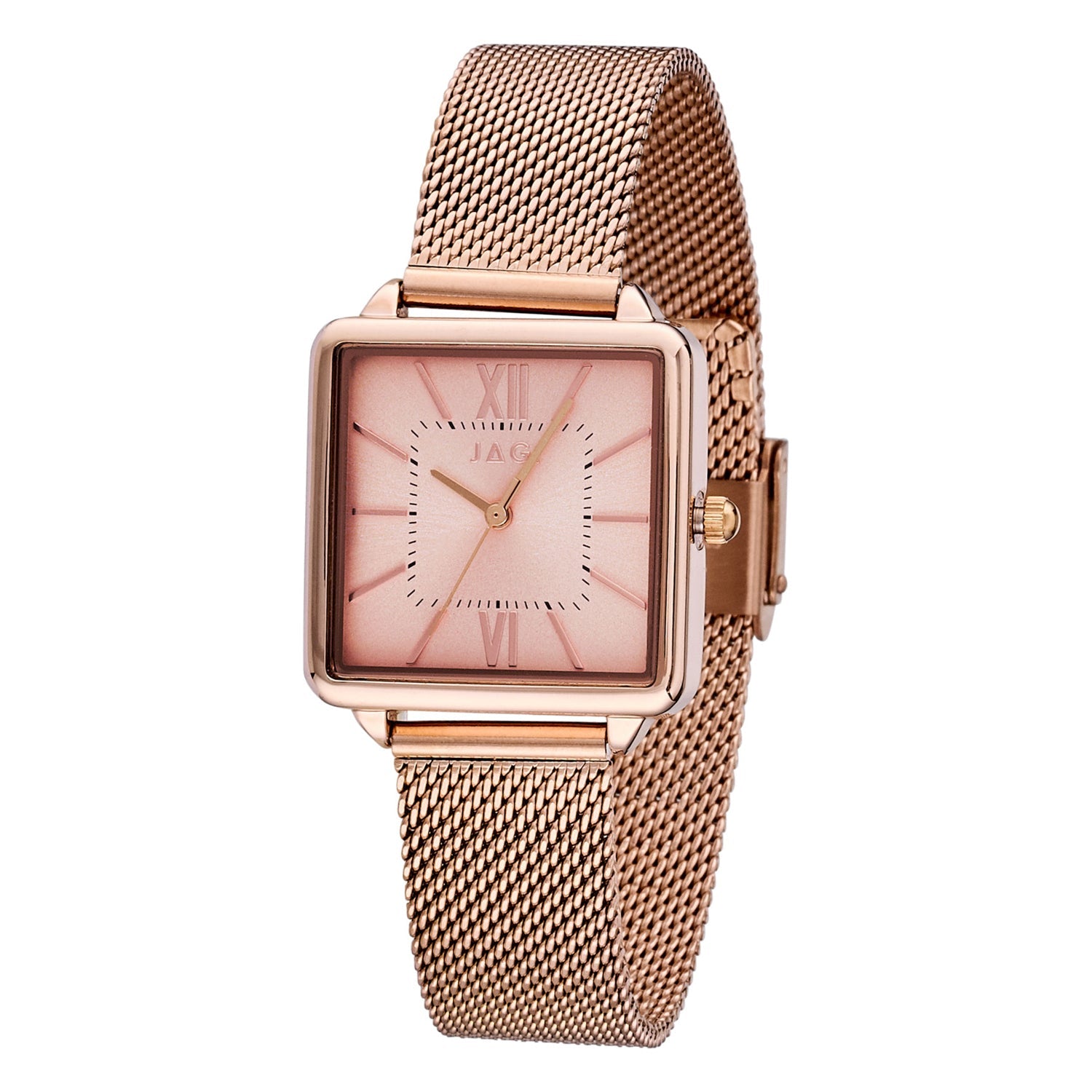 JAG Malvern Rose Gold 28mm Watch for Women Elegant Modern Style