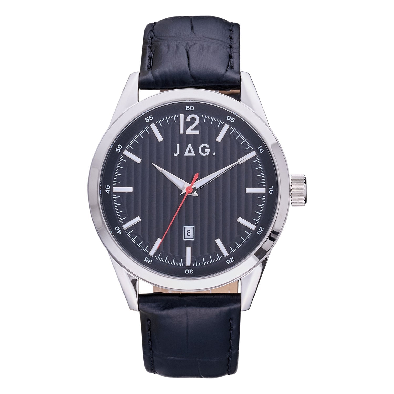 Jag Colo Silver Stainless Steel 44mm Watch for Men Elegant Design