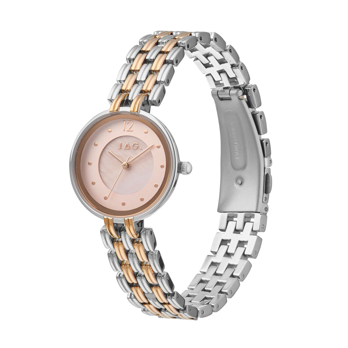 JAG Iluka Womens Pink MOP Dial 30mm Two-Tone Watch J3025A