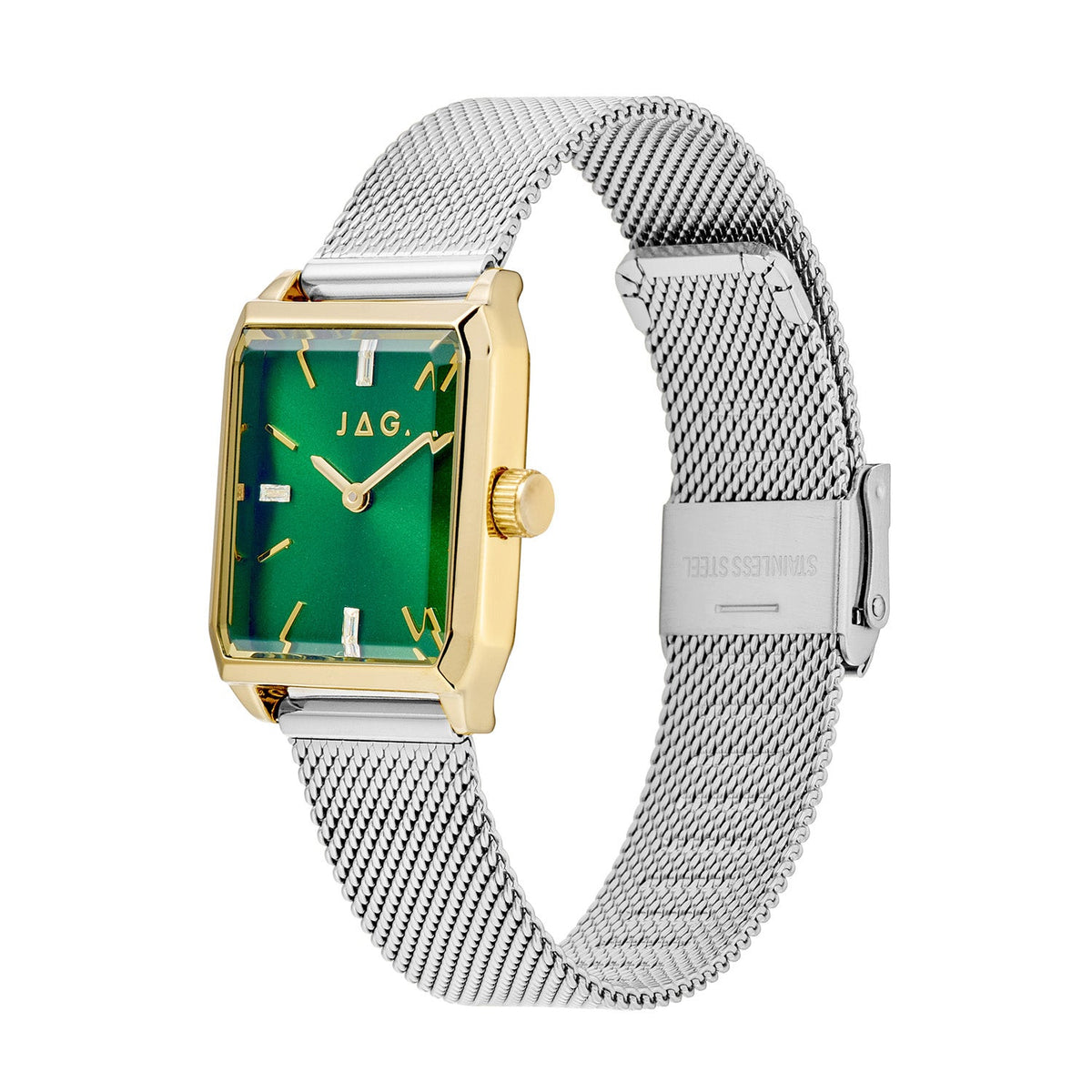 Jag Sorrento Green Dial Silver Steel Womens Watch J3055A view 3