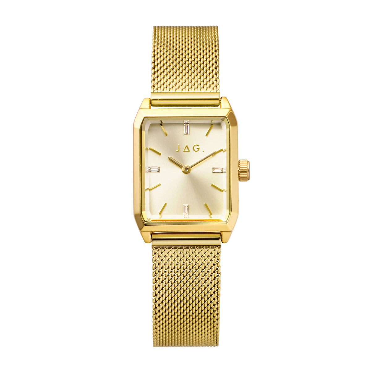 Jag Sorrento Gold Dial Gold Steel Womens Watch J3056A front packshot