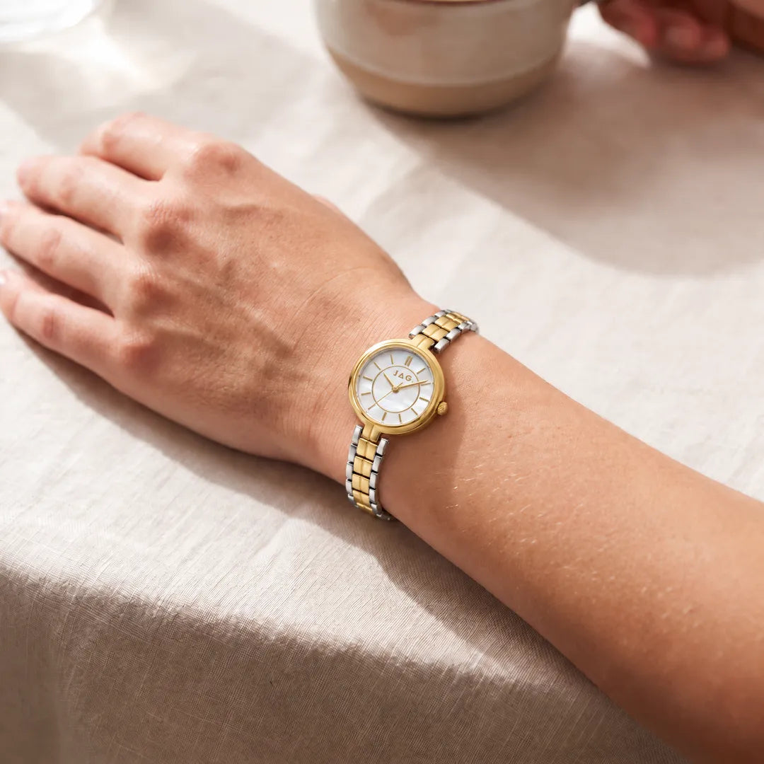 Jag Kelly White Dial Two-Tone Steel Womens Watch J3059A view 4