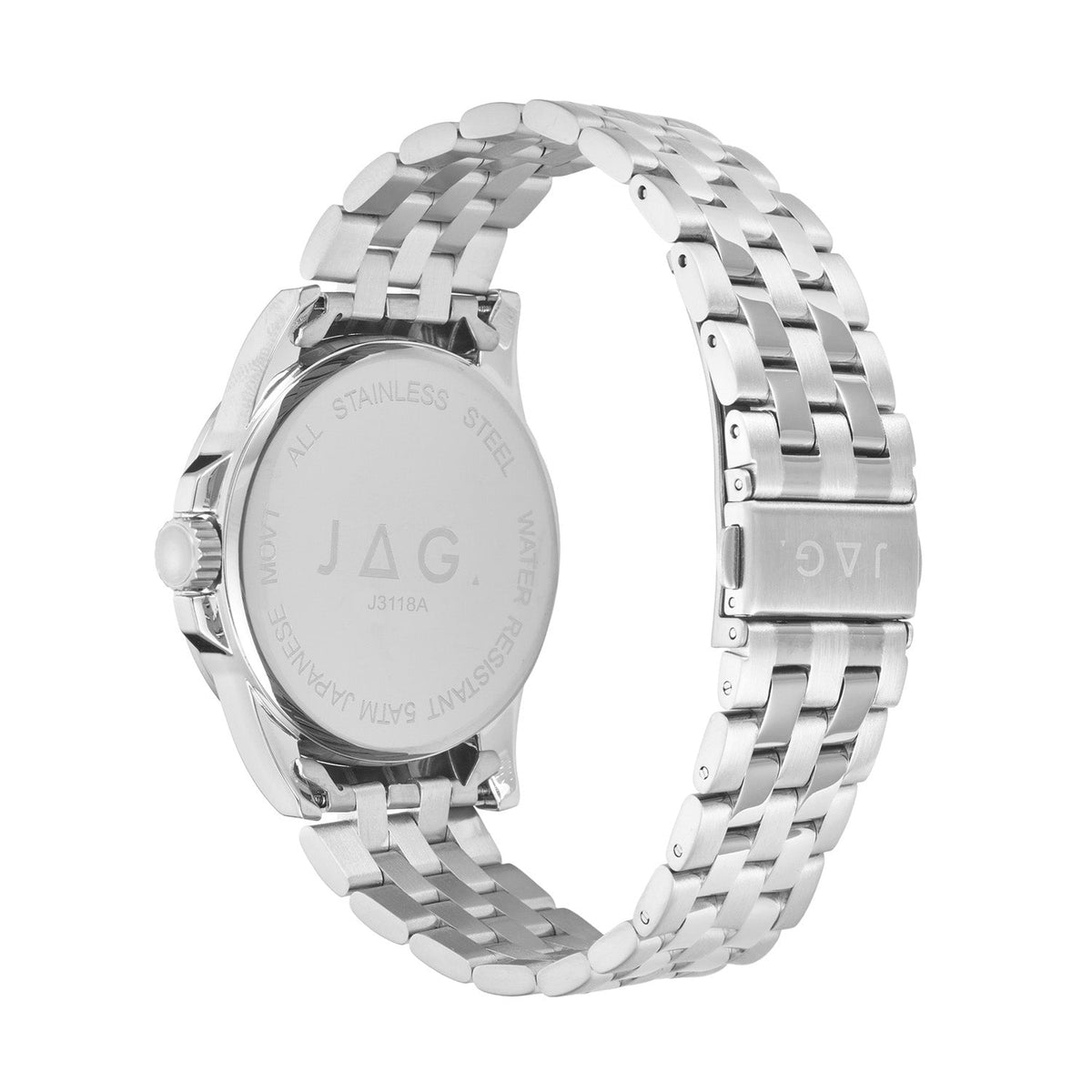 Jag Ethan Green Dial Silver Steel Mens Watch J3118A view 2