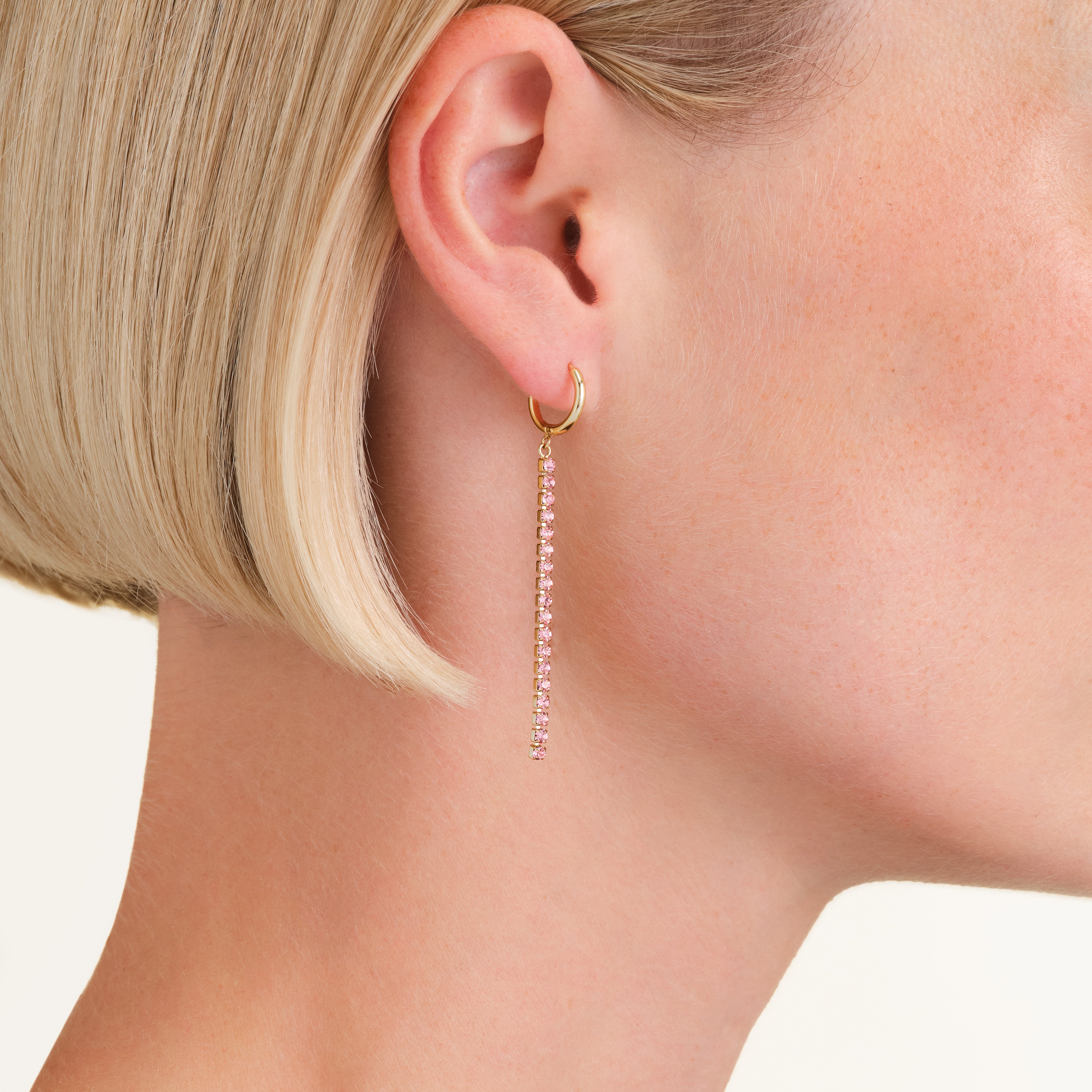 Rosefield Tennis Light Rose Gold Earring JETRG-J917
