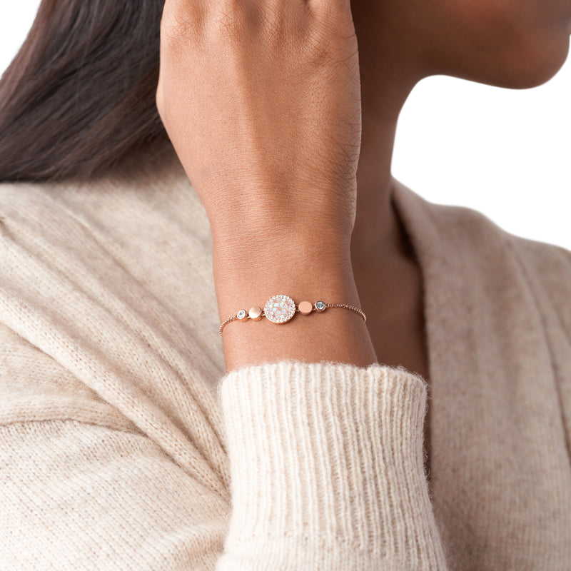 Fossil Mop Rose Gold Bracelet JF02905791