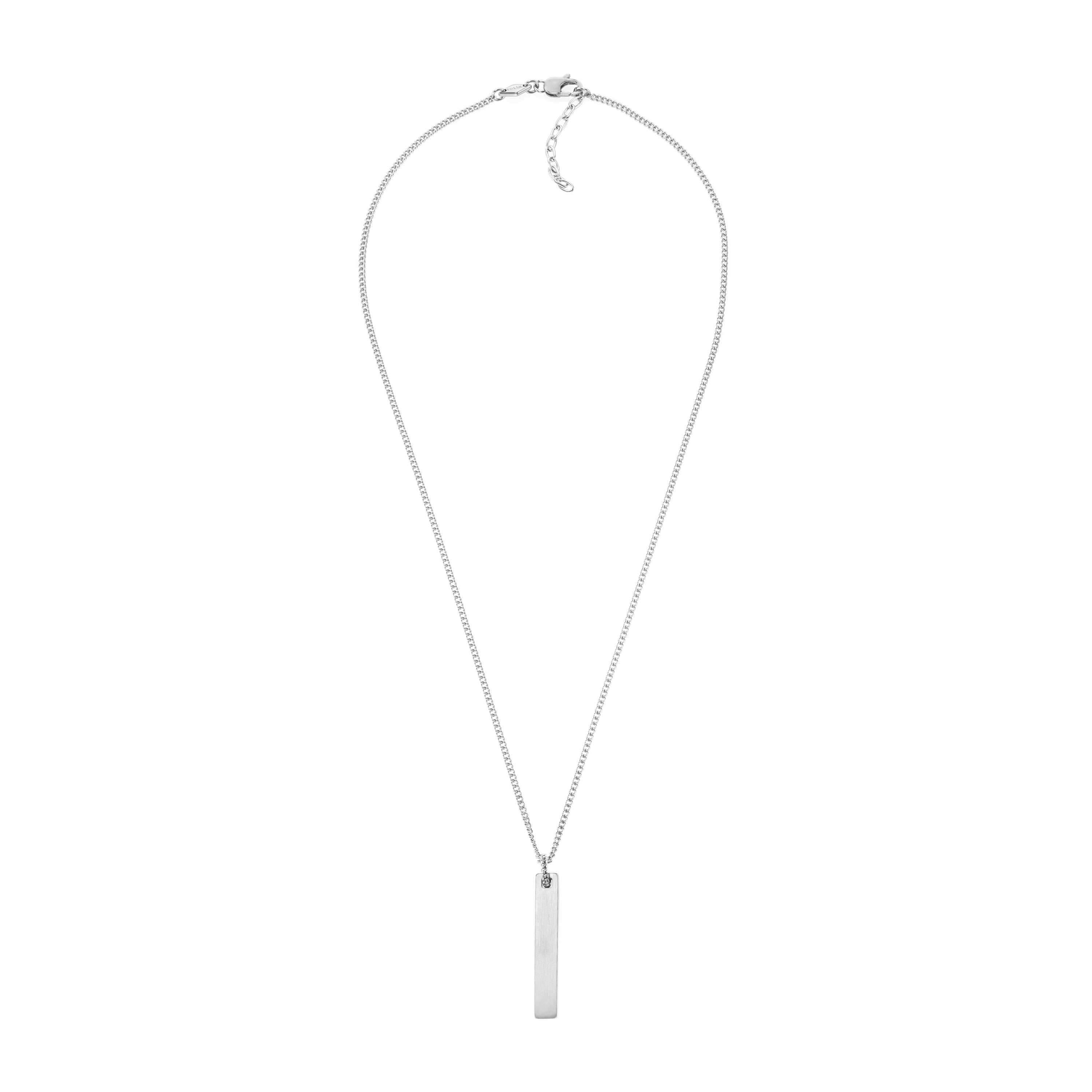 Fossil Vintage Casual Silver Necklace JF03988040