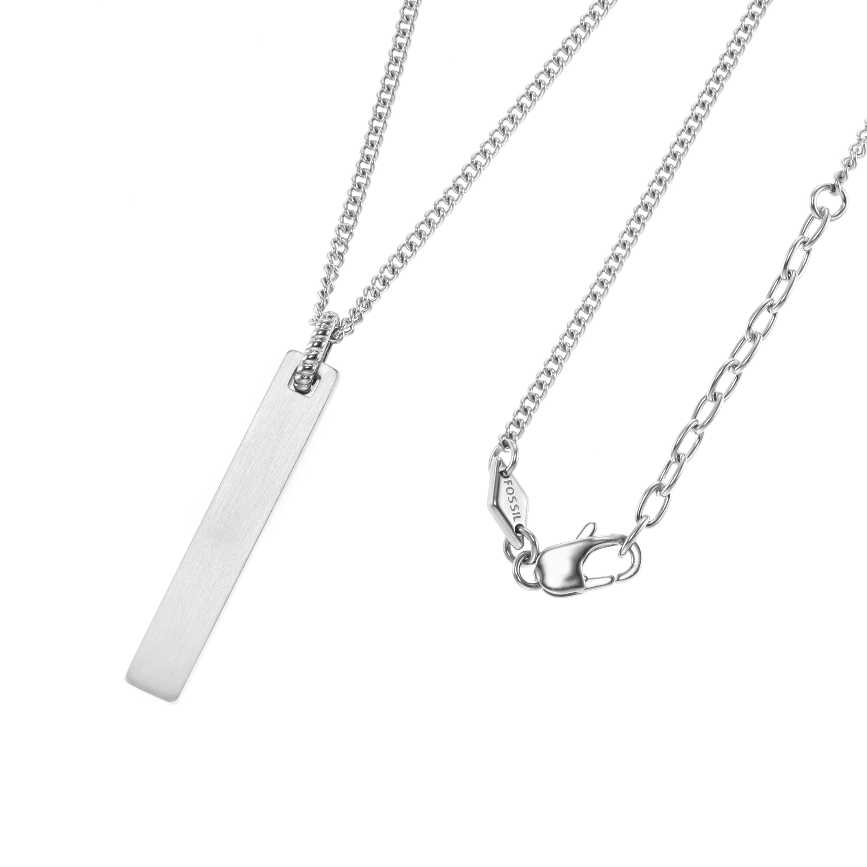 Fossil Vintage Casual Silver Necklace JF03988040