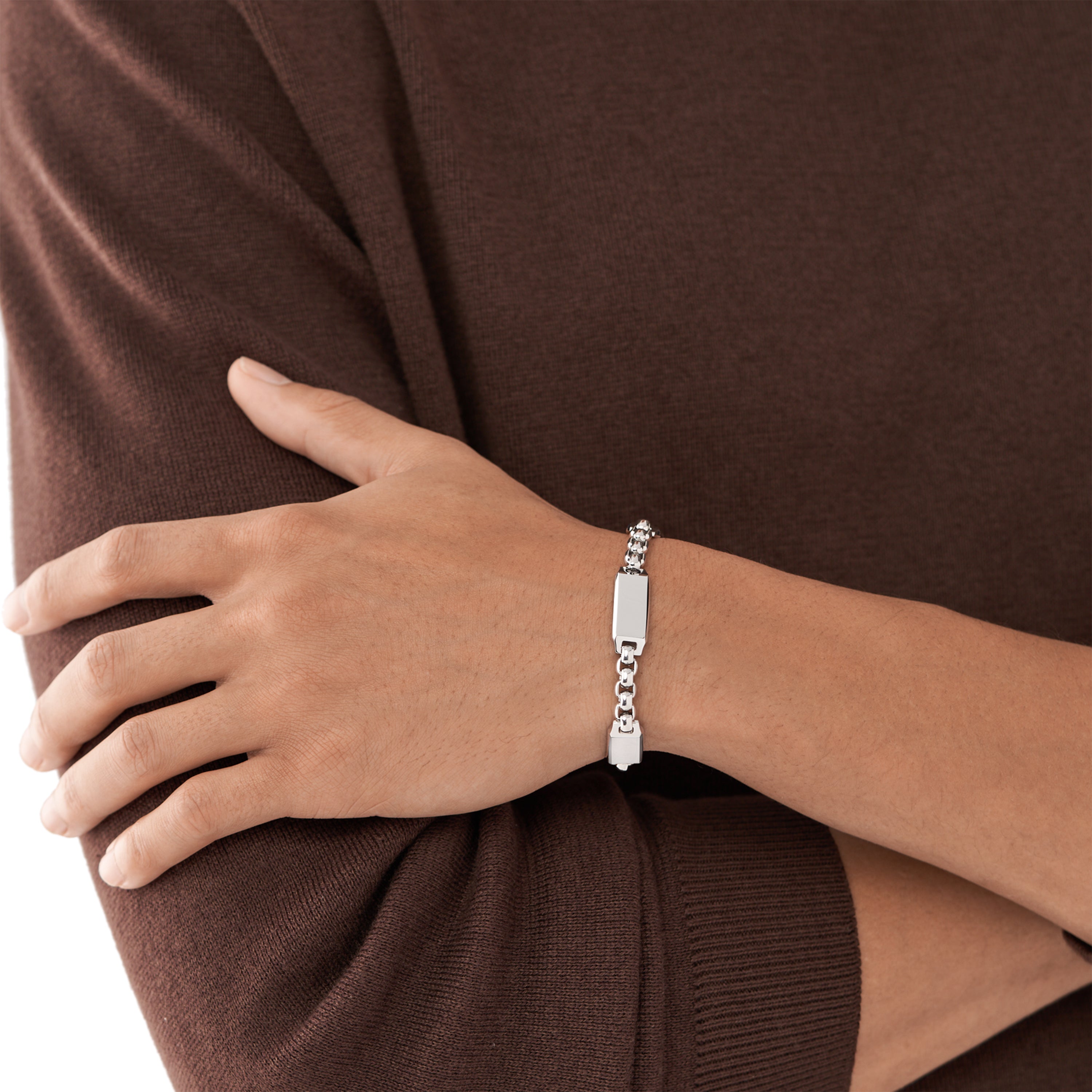 Fossil Drew Silver Bracelet JF04400040