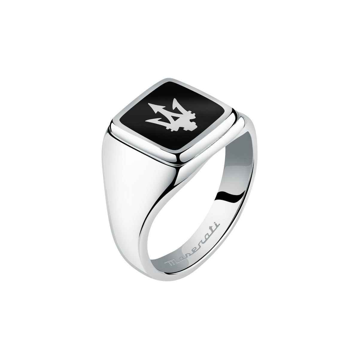 Maserati Black Enamel Ring