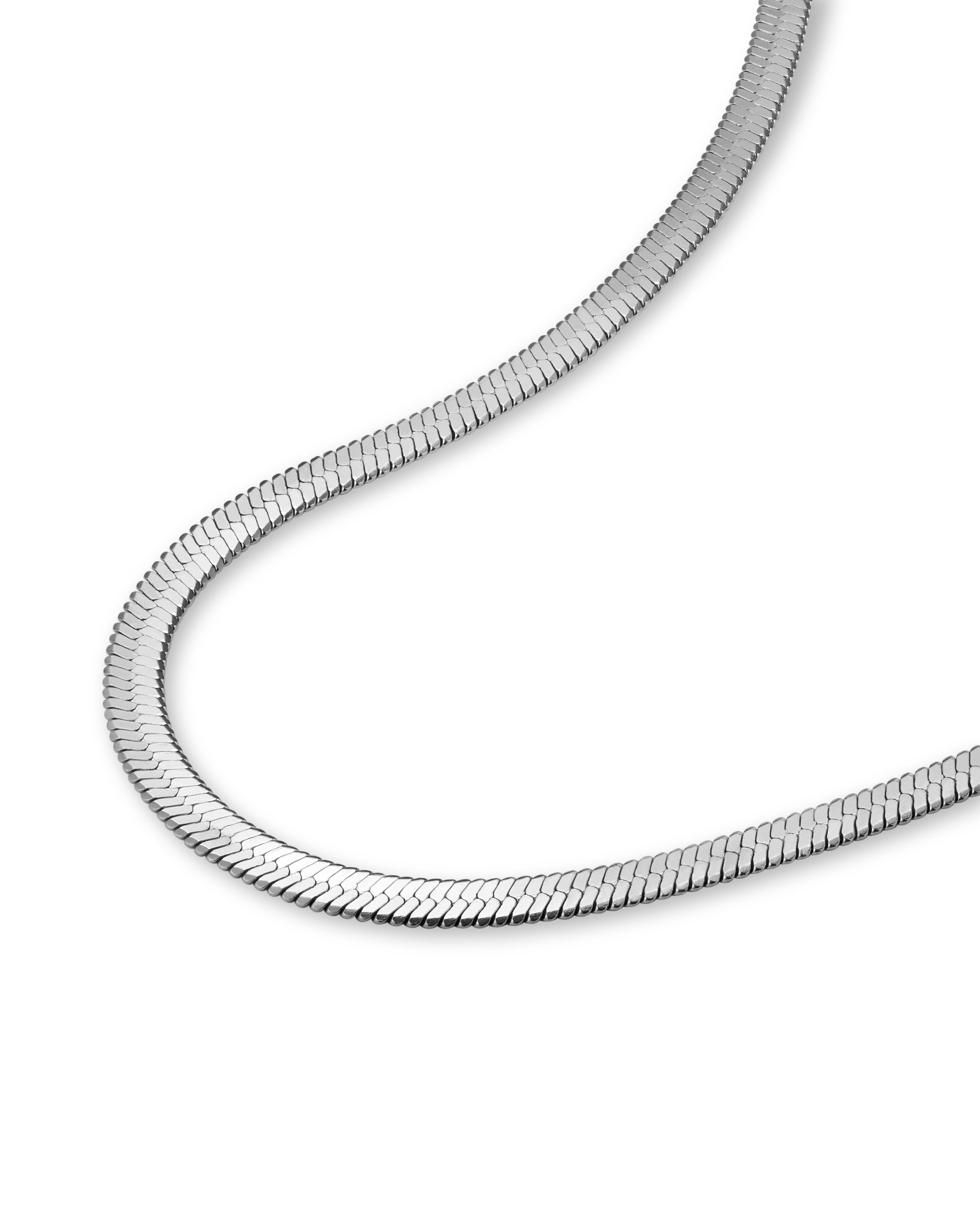 Rosefield Snake Silver Necklace JNFSS-J528