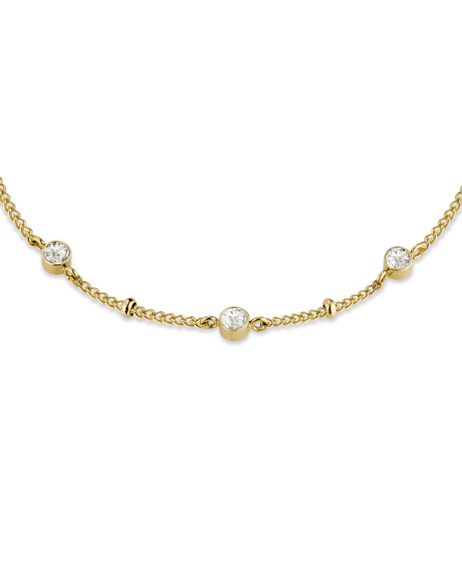 Rosefield TOC Triple Crystal Dot Gold Bracelet JTBTG-J430