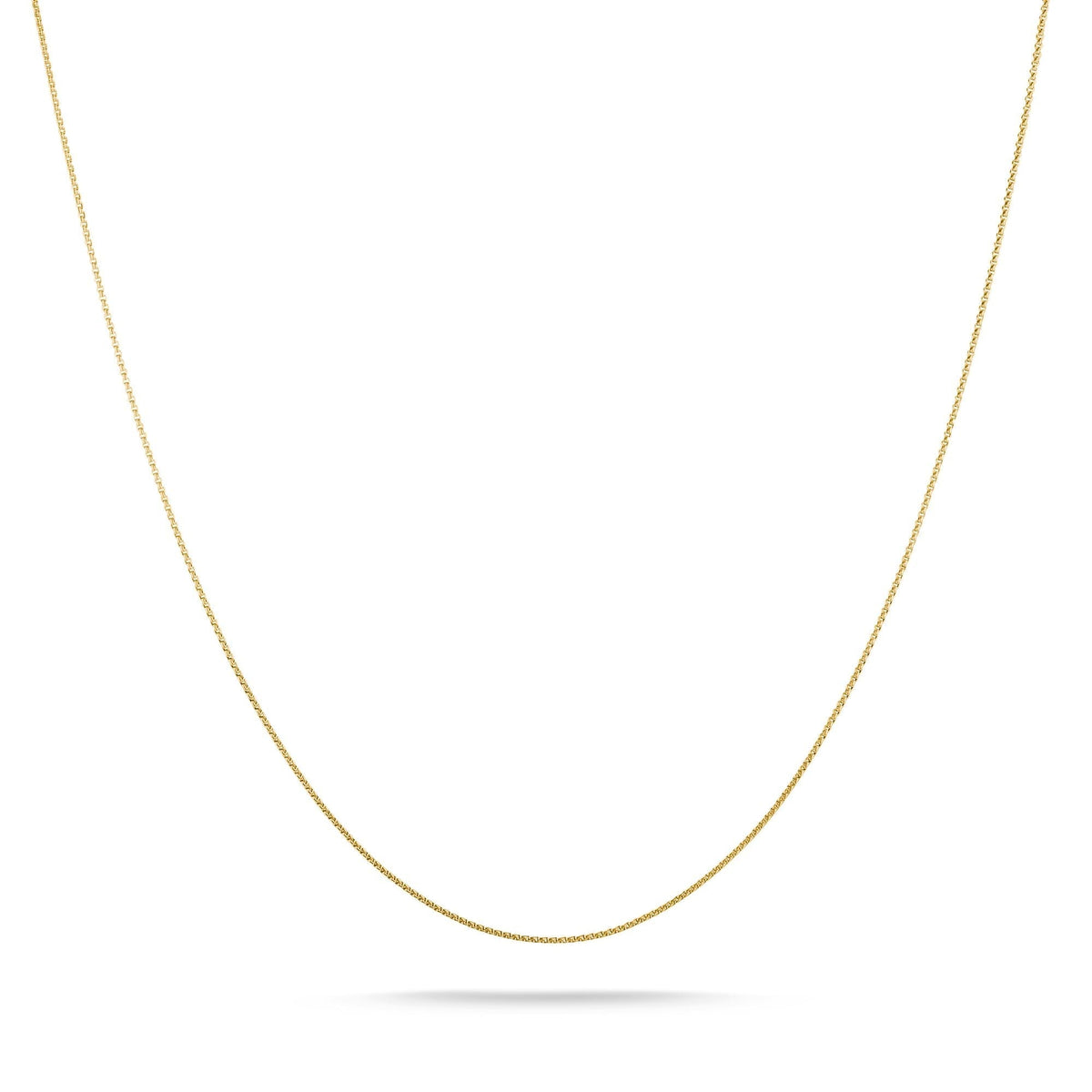 Thomas Sabo Gold-Tone Stainless Steel Box Chain Necklace 1mm TKE1106SY42 front packshot