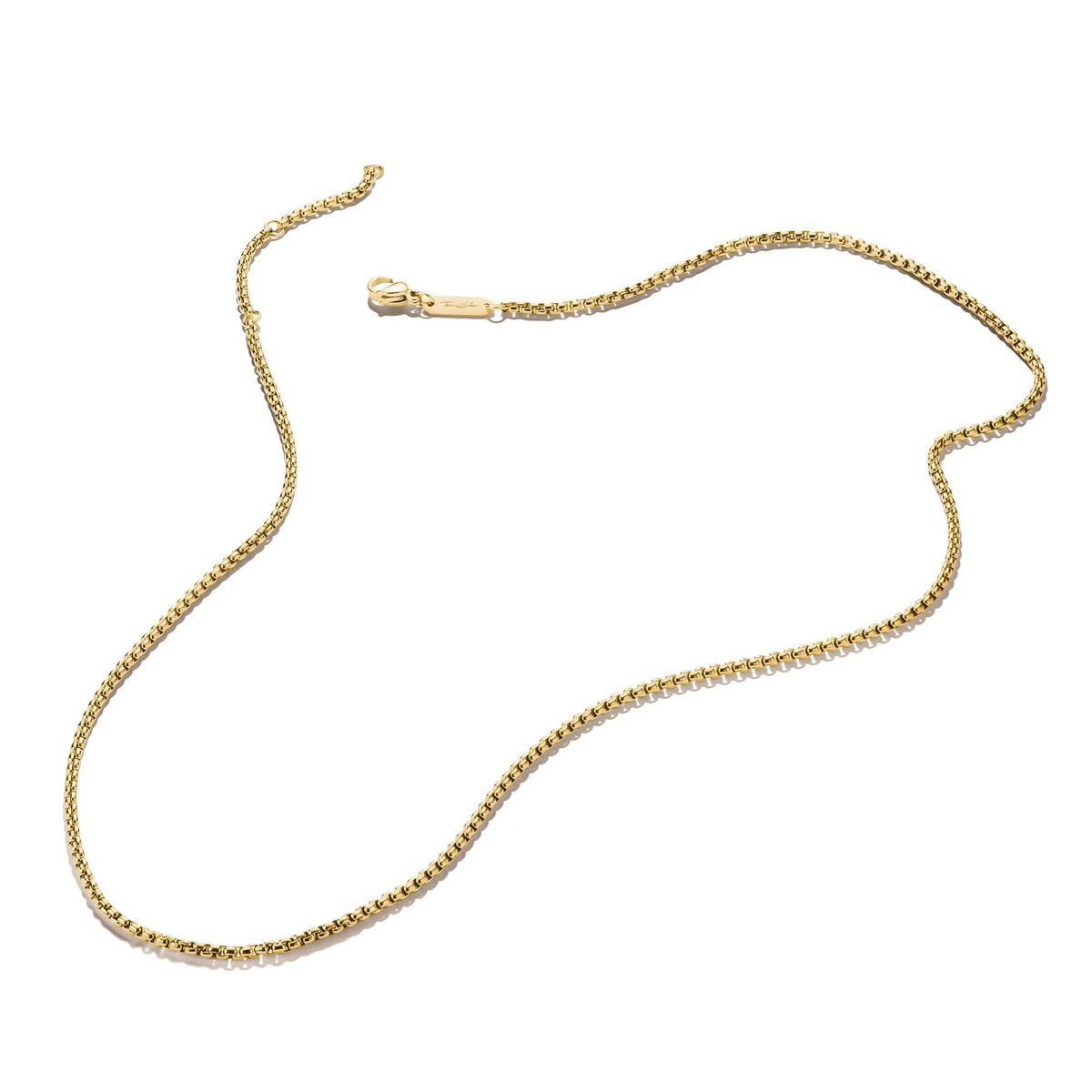 Thomas Sabo Gold-Tone Stainless Steel Box Chain Necklace 2mm TKE1108SY53 view 2