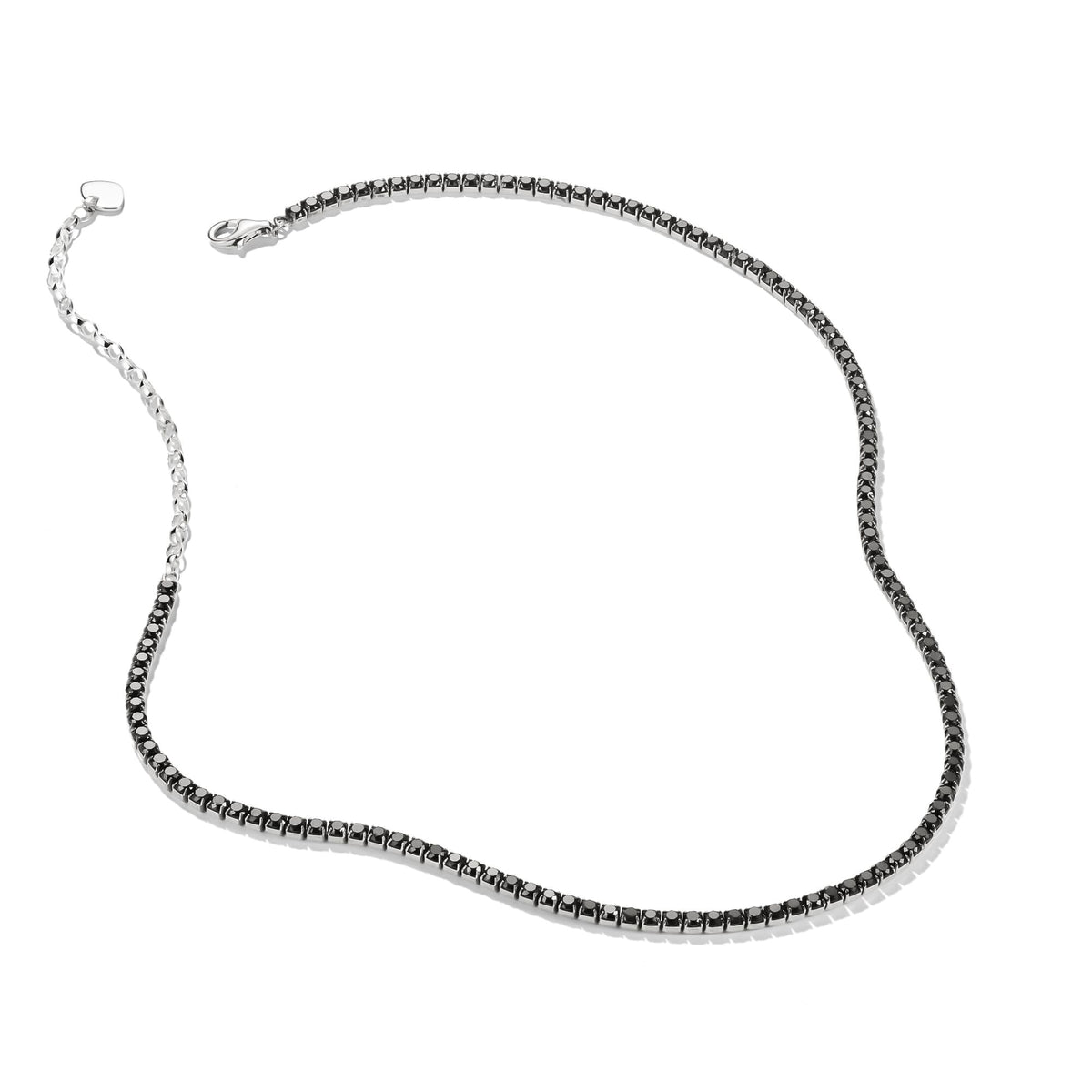 THOMAS SABO Tennis Necklace Sparkling Black with Zirconia Stones