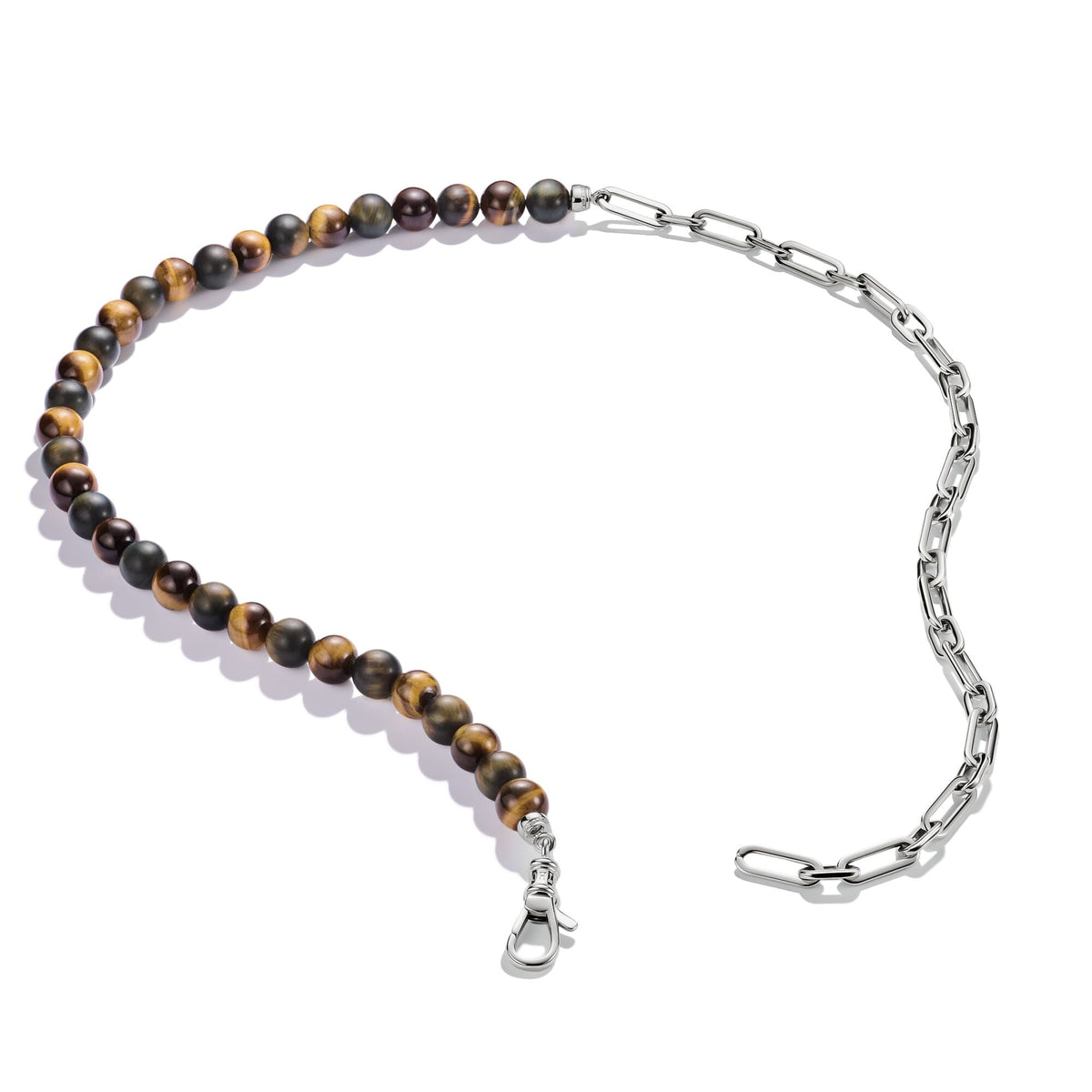 Thomas Sabo Stainless Steel Tiger's Eye Bead Necklace TKE2403STI-55 TKE2403STI-55 view 2
