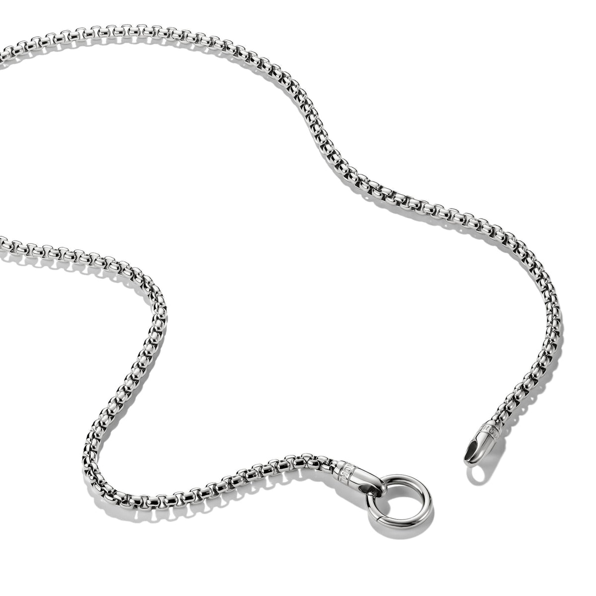 Thomas Sabo Stainless Steel Box Chain Necklace with Ring Clasp 4mm TKE2410S-55 TKE2410S-55 view 2