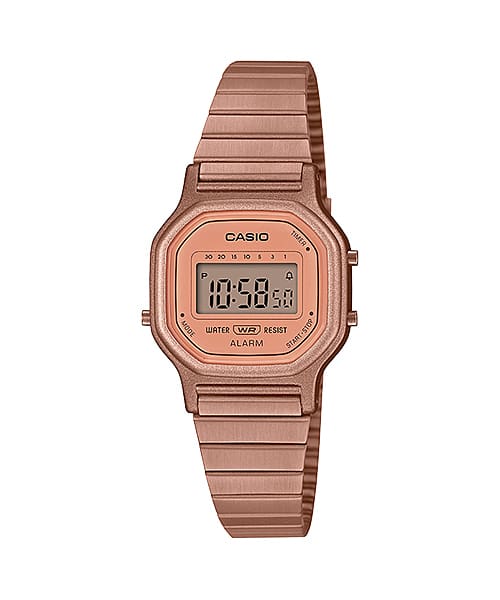 Casio Vintage Digital Rose Gold Stainless Steel Watch LA11WR-5A