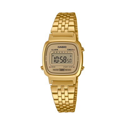 Casio Vintage Gold Stainless Steel Mesh Band Watch LA670WETG-9A