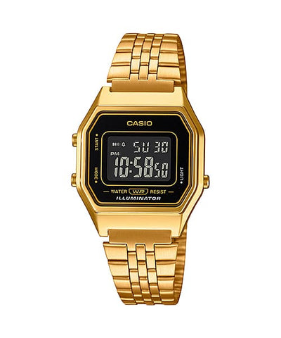 Casio Vintage Gold Stainless Steel Band Watch LA680WGA-1B