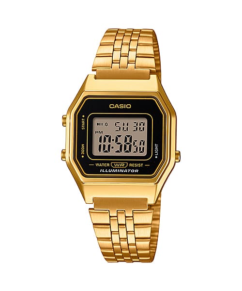 Casio Vintage Gold Stainless Steel Band Watch LA680WGA-1D