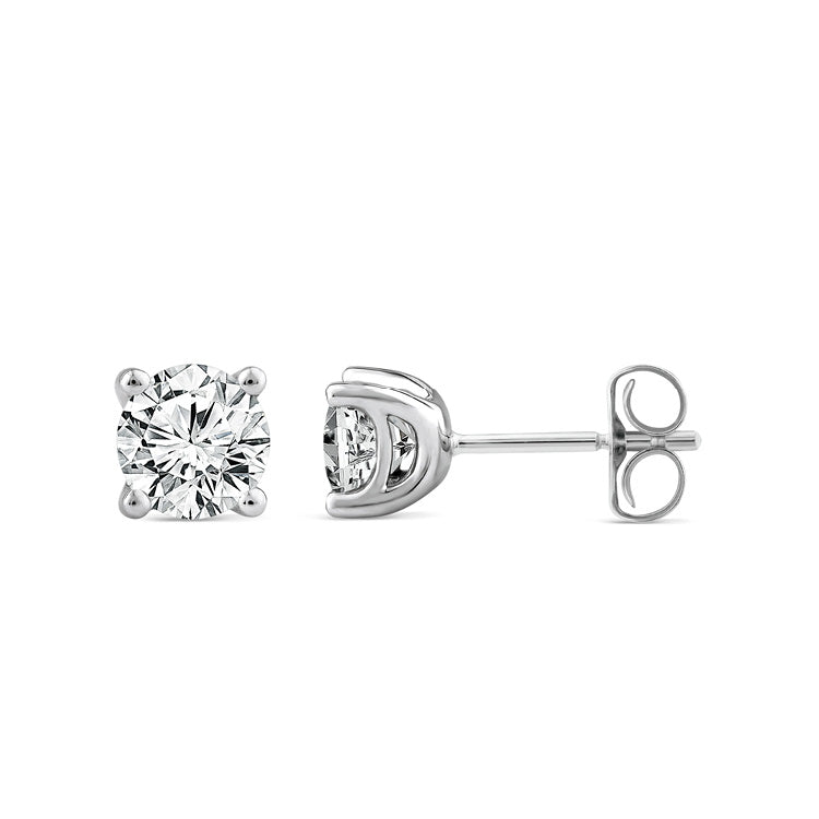 LAB DIAMONDS BY DGA Core 1.00ct Lab Grown Diamond F VS 9K White Gold Women's Earrings LGEF-6346-W