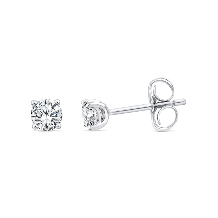 0.10ct Lab Grown Diamond Earrings in 9K White Gold