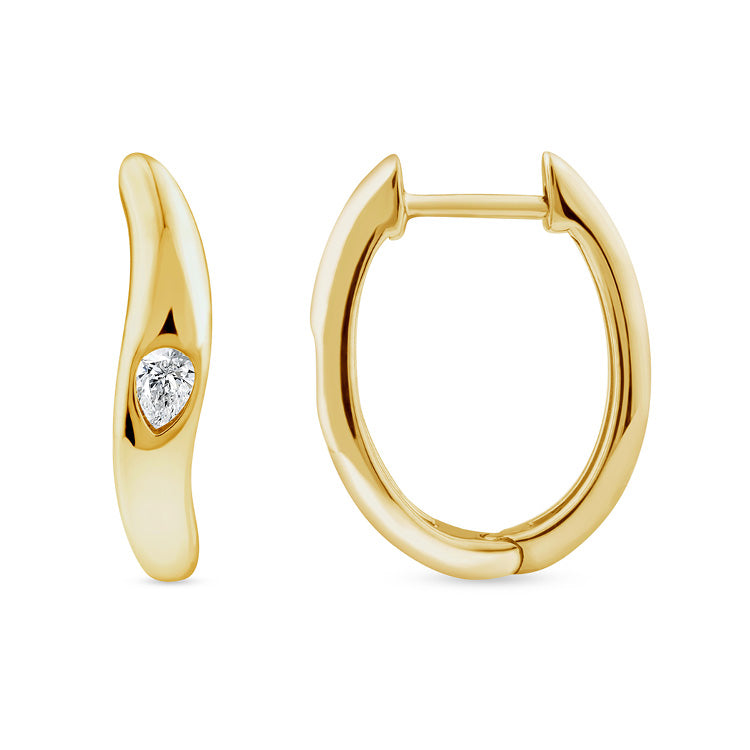 LAB DIAMONDS BY DGA Plus 0.12ct Lab Grown Diamond in 9K Yellow Gold Women's Earrings LGEH-1664-Y