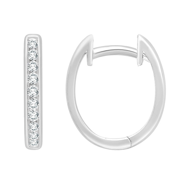 0.25ct Lab Grown Diamond Earrings in 9K White Gold