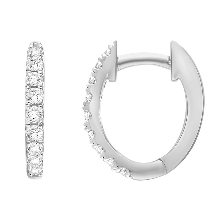0.25ct Lab Grown Diamond Earrings in 9K White Gold