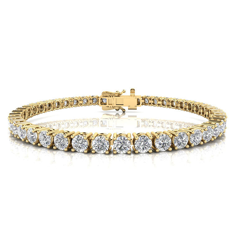 10ct Lab Grown Diamond Bracelet in 9K Yellow Gold
