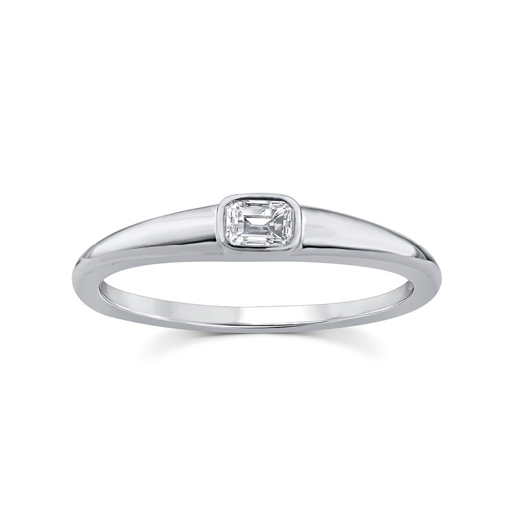 0.15ct Lab Grown Diamond Ring in 9K White Gold