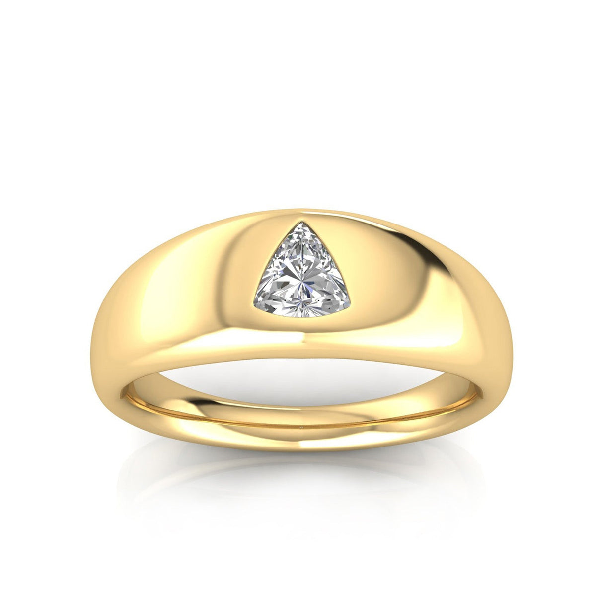 22K Gold Vermeil 0.30ct Lab Grown Diamond Ring LGRF-3920-Y-L