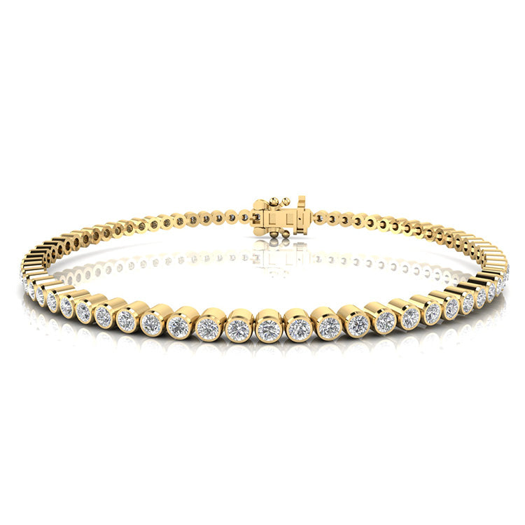 2.00ct Lab Grown Diamond Bracelet in 9K Yellow Gold