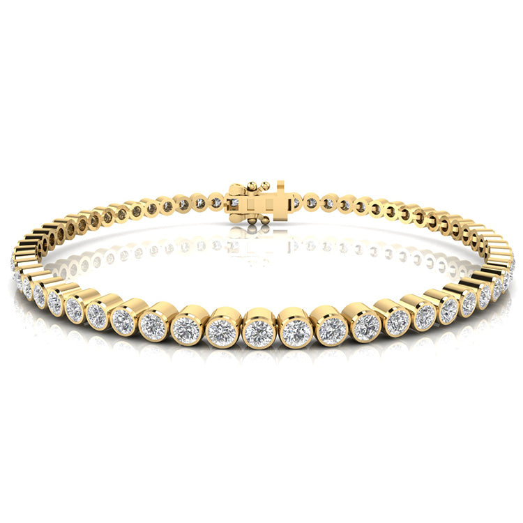 3.00ct Lab Grown Diamond Bracelet in 9K Yellow Gold
