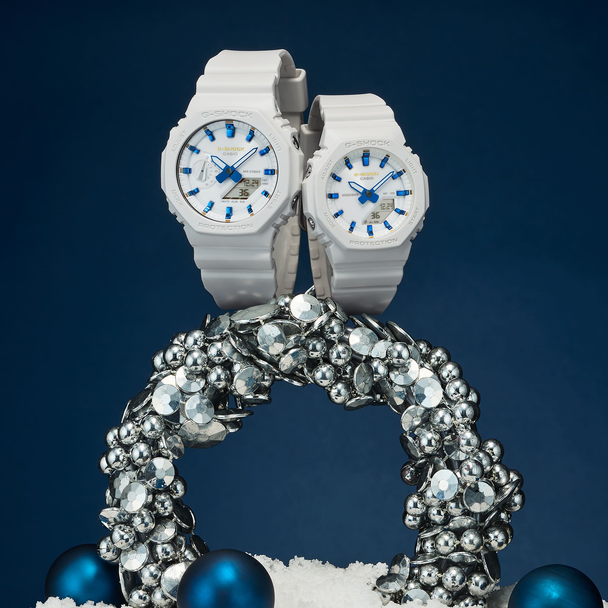 G-Shock Seasonal Pair Collection White Resin Band Watch LOV25A-7A