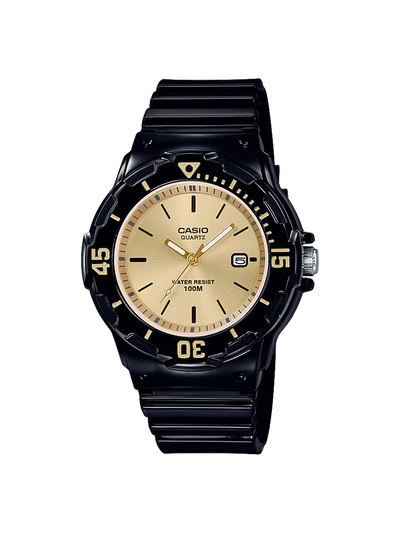 Casio Analog Black resin Band Watch LRW200H-9E