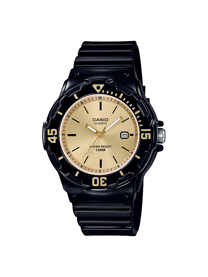 Casio Analog Black resin Band Watch LRW200H-9E