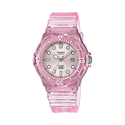 Casio Ana Transparent Resin Band Watch LRW200HS-4E