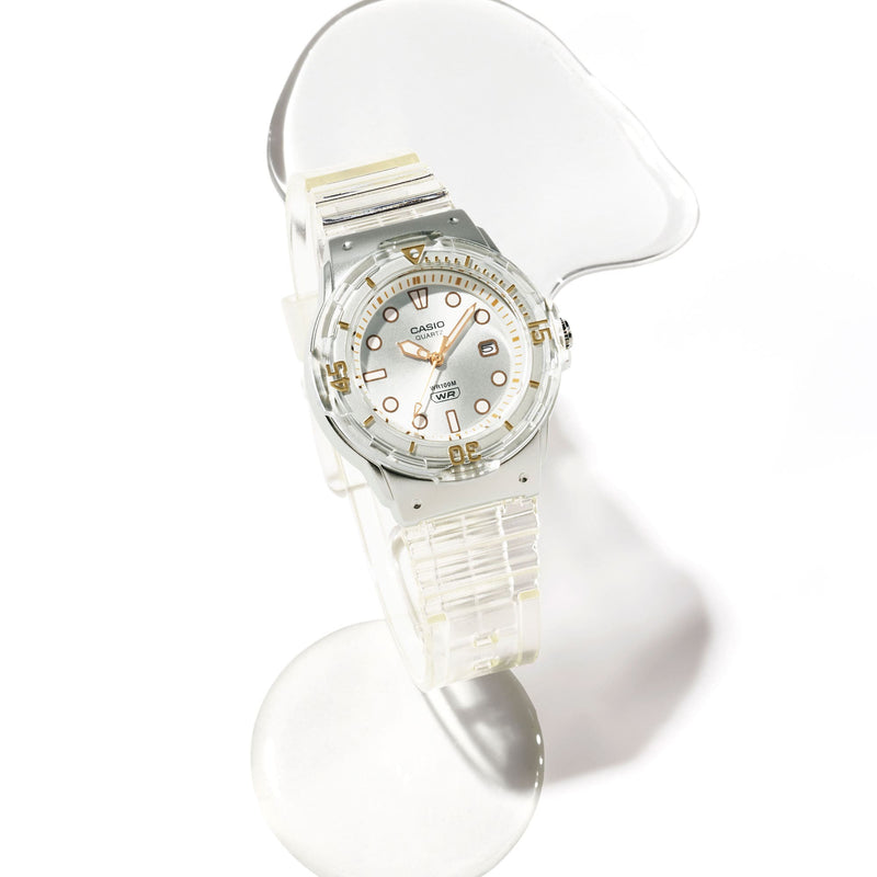 Casio Ana Transparent Resin Band Watch LRW200HS-7E