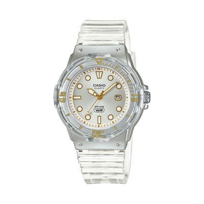 Casio Ana Transparent Resin Band Watch LRW200HS-7E