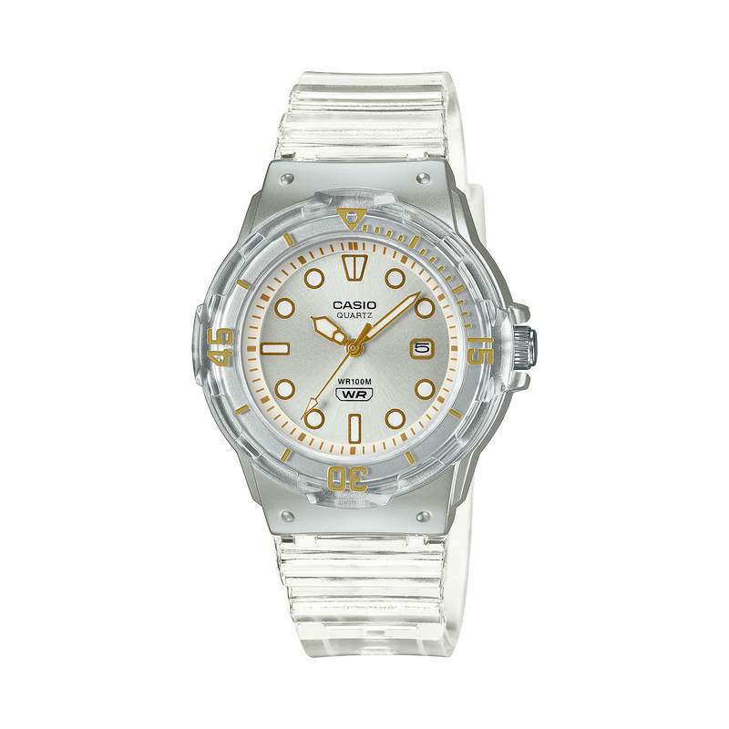 Casio Ana Transparent Resin Band Watch LRW200HS-7E