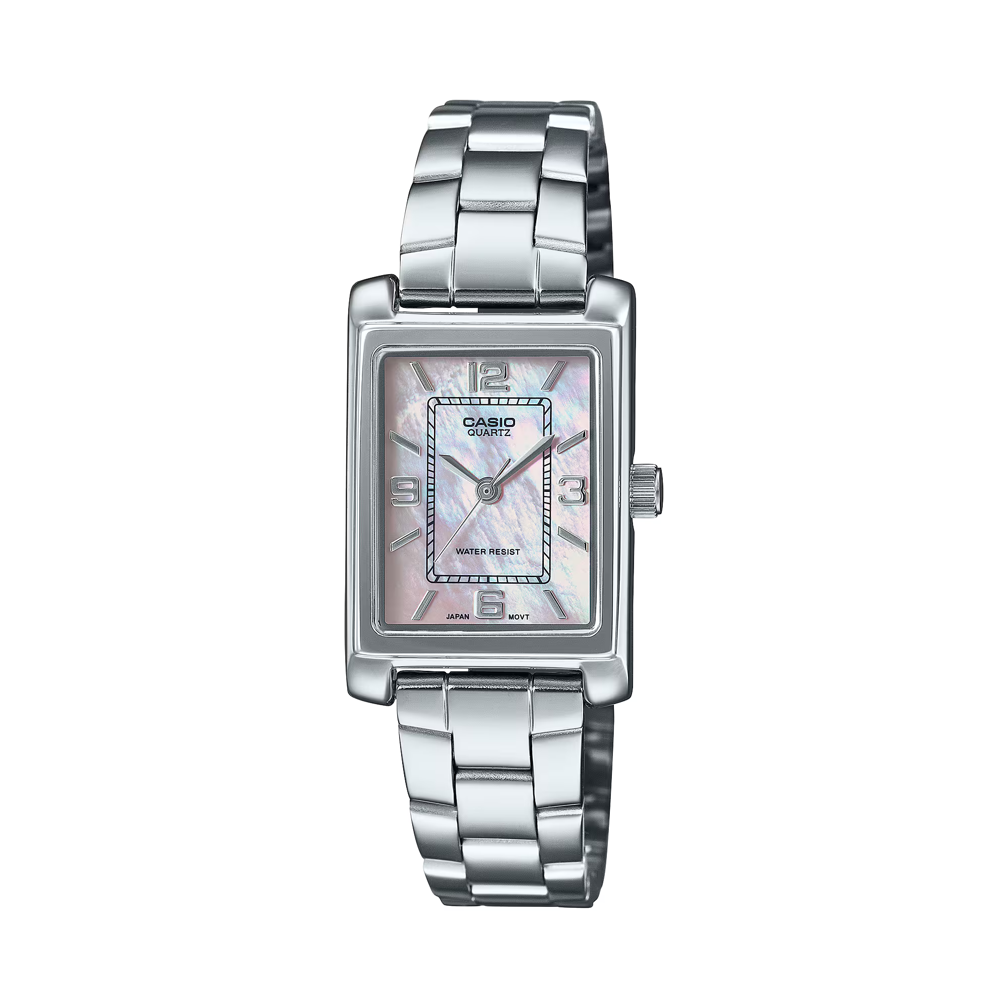 Casio Standard Ana Tunneau Stainless Steel Mother of Pearl Dial Watch LTP1234DS-4A