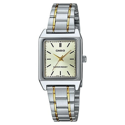 Two tone casio watch sale