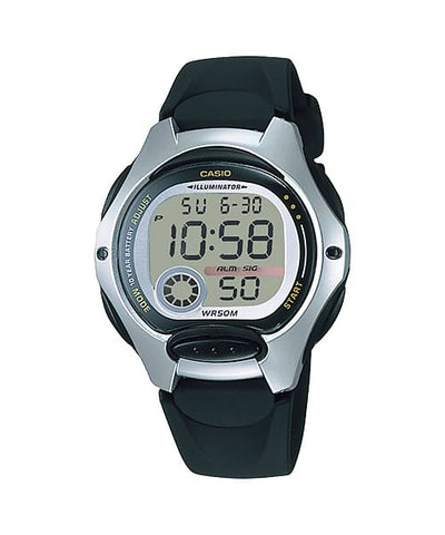 Casio Digital Black Resin Band Watch LW200-1