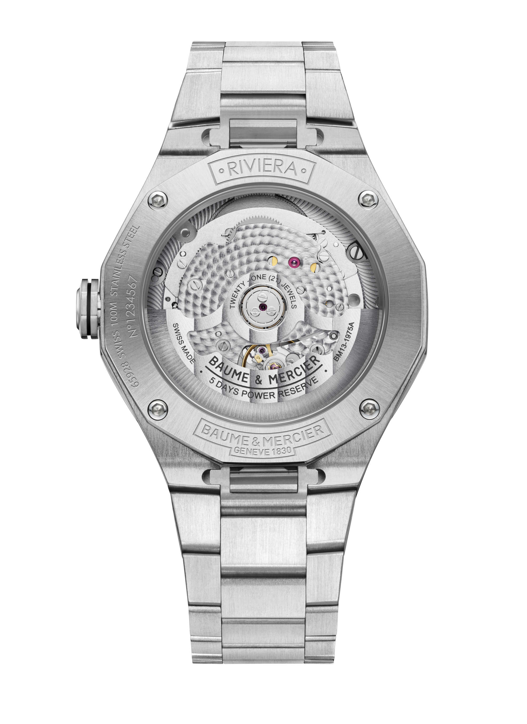 Baume & Mercier Riviera Automatic Watch Date Display - 39mm