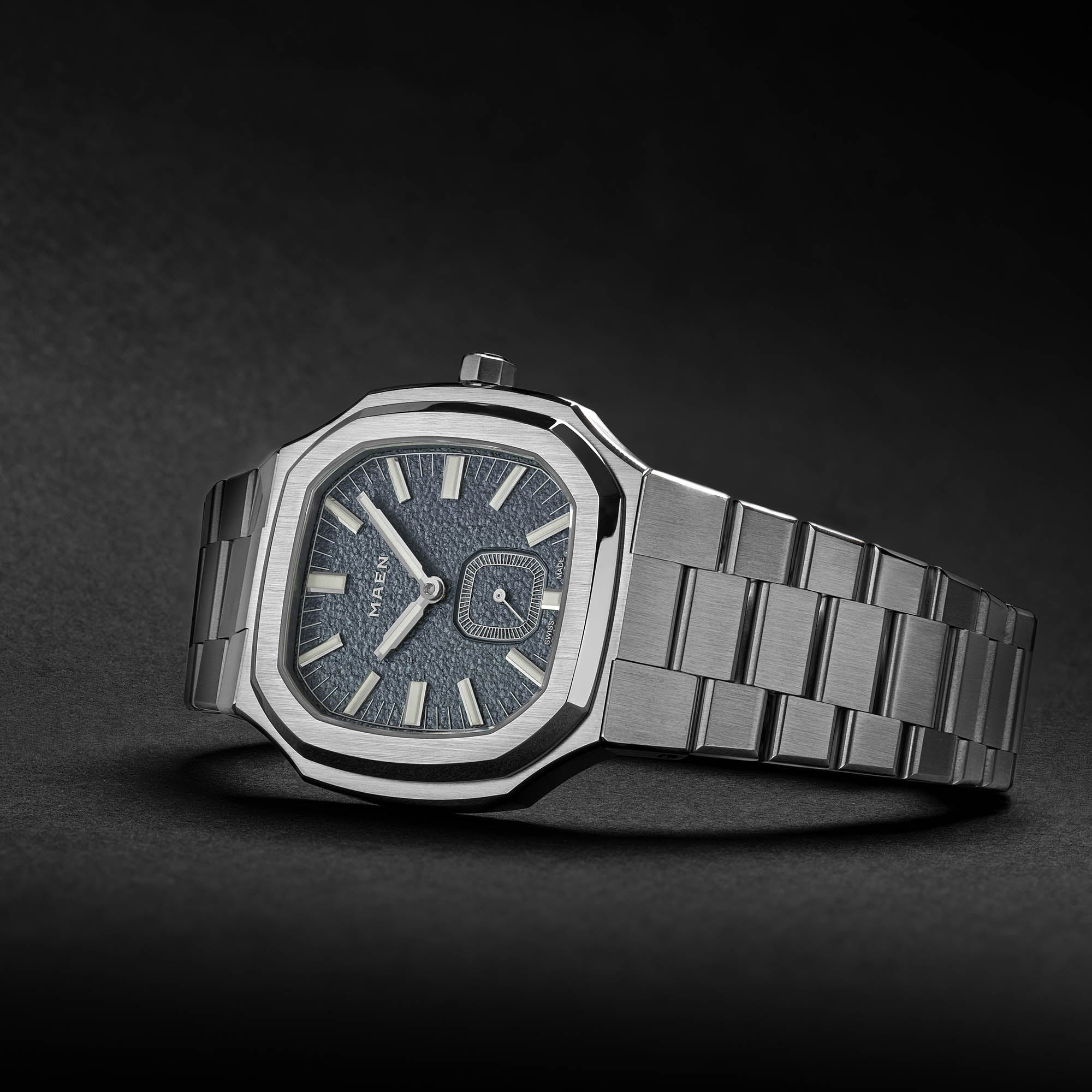 MAEN Manhattan 37 Ultra Thin Midnight Blue Manual Wind Movement Watch M2.2.1