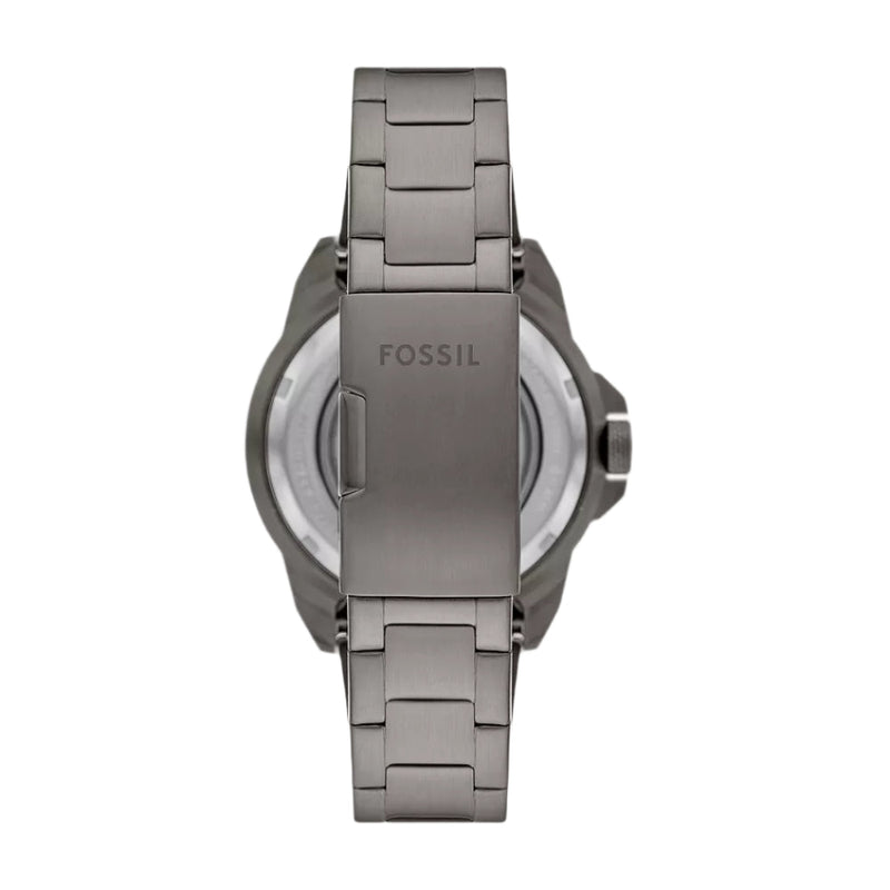 Fossil Bronson Smoke Grey Stainless Steel Mens Watch ME3218